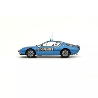 Alpine A310 1600VF Gendarmerie Blue 1974 OttO mobile 1:18 Resinemodell (Türen, Motorhaube... nicht zu öffnen!)